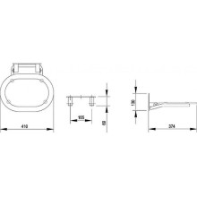 Сиденье для душа Ravak Chrome B8F0000029 Белое Нержавеющая сталь