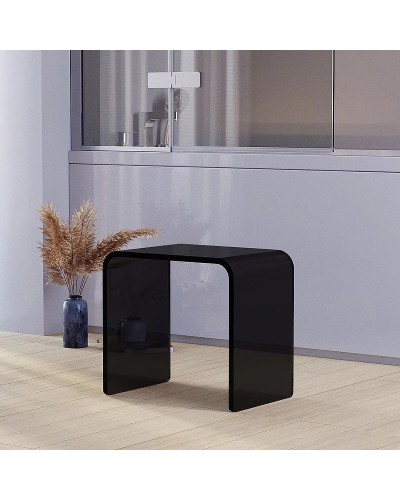 Стульчик для ванной Veconi ST-1TB ST-AC-1TB Черный полупрозрачный