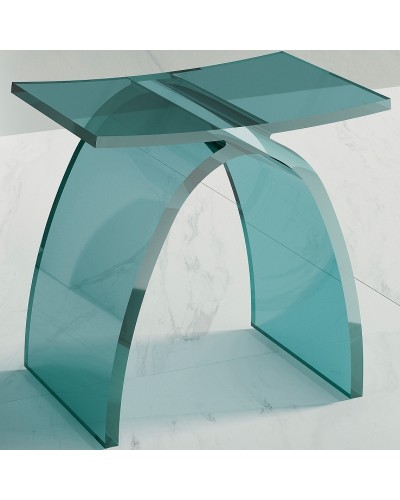 Стульчик для ванной Abber Kristall AT1739Aquamarin Бирюзовый