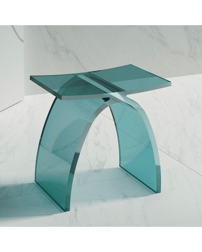 Стульчик для ванной Abber Kristall AT1739Aquamarin Бирюзовый