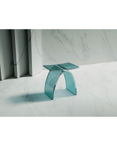 Стульчик для ванной Abber Kristall AT1739Aquamarin Бирюзовый