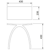 Стульчик для ванной Abber Kristall AT1739Emerald Зеленый