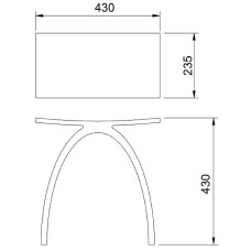 Стульчик для ванной Abber Kristall AT1739Onyx Черный