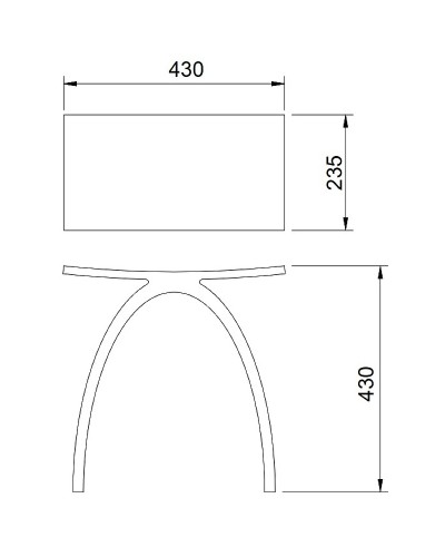 Стульчик для ванной Abber Kristall AT1739Perle Прозрачный