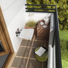 Cиденье для душа Ravak Ovo B полупрозрачное белое B8F0000016