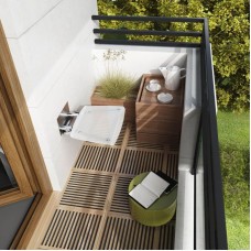 Cиденье для душа Ravak Ovo B полупрозрачное белое B8F0000016