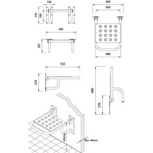 Cиденье для душа Roca Access 816322000