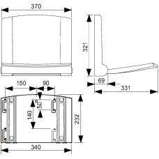 Сиденье для душа VitrA Arkitekta A44473