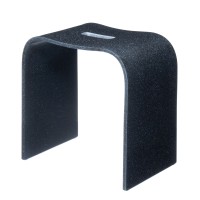 Табурет Geralis арт T-B-V, чёрный с вырезом