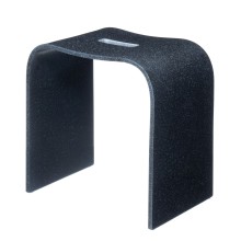 Табурет Geralis арт T-B-V, чёрный с вырезом