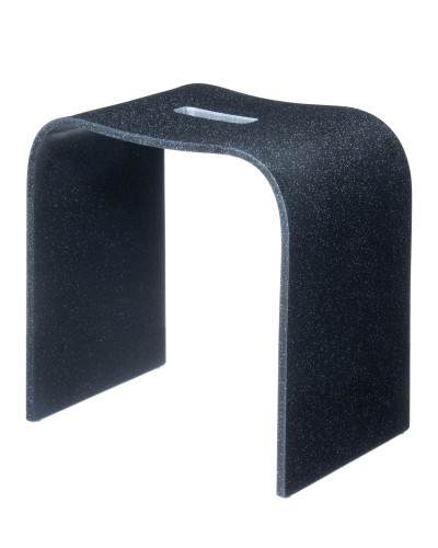 Табурет Geralis арт T-B-V, чёрный с вырезом