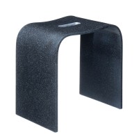 Табурет Geralis арт T-B-V, чёрный с вырезом