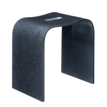 Табурет Geralis арт T-B-V, чёрный с вырезом