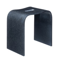 Табурет Geralis арт T-B-V, чёрный с вырезом