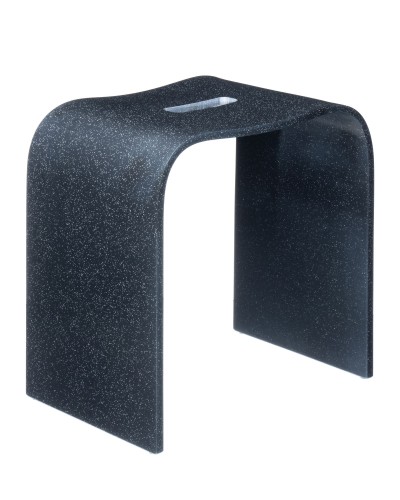 Табурет Geralis арт T-B-V, чёрный с вырезом