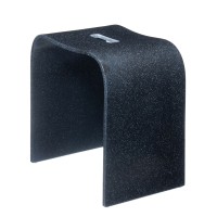 Табурет Geralis арт T-B-V, чёрный с вырезом