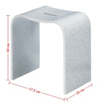 Табурет Geralis, арт. T-DS-V, серый с вырезом