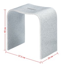 Табурет Geralis, арт. T-DS-V, серый с вырезом