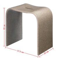 Табурет Geralis, арт. T-S-V, песочный с вырезом