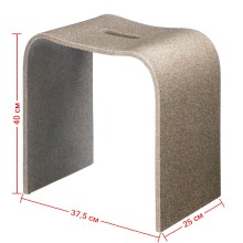 Табурет Geralis, арт. T-S-V, песочный с вырезом