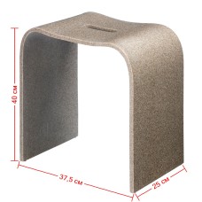 Табурет Geralis, арт. T-S-V, песочный с вырезом