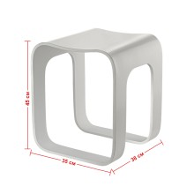 Табурет Geralis, арт. T-W-R, Белый