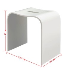 Табурет Geralis, арт. T-W-V, Белый с вырезом