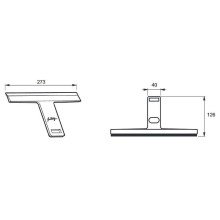 Скребок Jacob Delafon Nouvelle Vague E9404-BLV Черный матовый