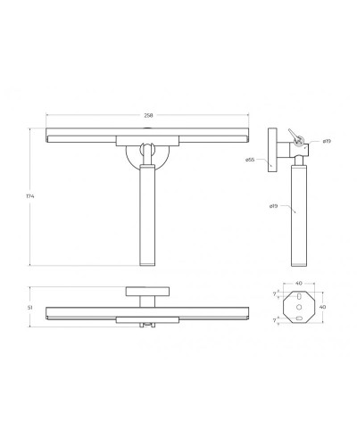 Скребок-водосгон для душевой шторки CEZARES RELAX-SV-BORO