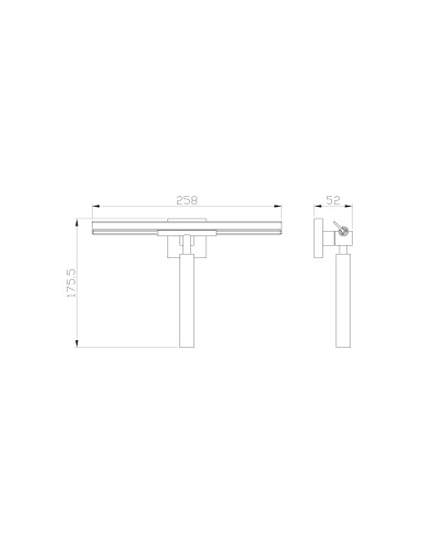 Скребок для чистки стекла WONZON & WOGHAND, Темное золото (WW-8923-DG)