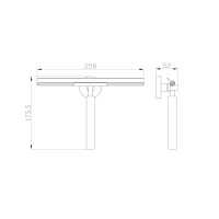 Скребок для чистки стекла WONZON & WOGHAND, Хром (WW-8123)