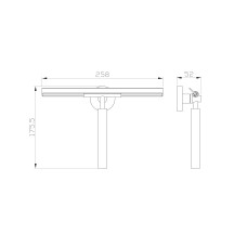 Скребок для чистки стекла WONZON & WOGHAND, Хром (WW-8123)