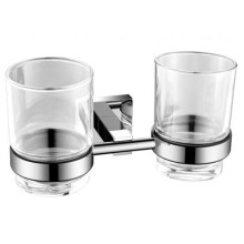 Стакан для зубных щеток Aquanet 6184D 202107 двойной Хром