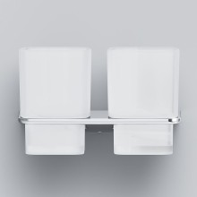 Стакан для зубных щеток AM.PM Inspire 2.0 A50A343400 двойной Хром Белый