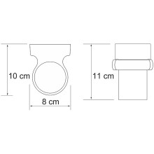 Стакан для зубных щеток WasserKRAFT Berkel K-6828 Хром