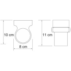Стакан для зубных щеток WasserKRAFT Berkel K-6828 Хром