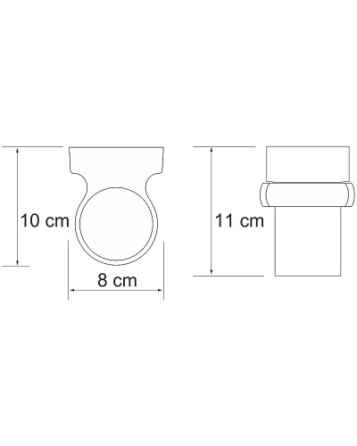 Стакан для зубных щеток WasserKRAFT Berkel K-6828 Хром