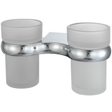 Стакан для зубных щеток WasserKRAFT Berkel K-6828D двойной Хром