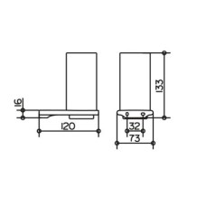 Стакан KEUCO Edition 400 11550019000