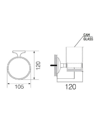 Стакан для зубных щеток Creavit Ducky BR20204Y Желтый