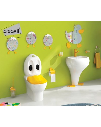 Стакан для зубных щеток Creavit Ducky BR20204Y Желтый
