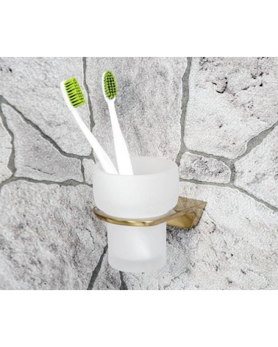 Стакан для зубных щеток WasserKRAFT Aisch K-5928 Золото матовое