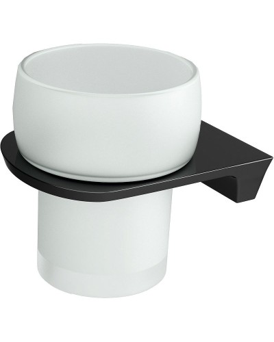 Стакан для зубных щеток WasserKRAFT Glan K-5128 Черный глянцевый