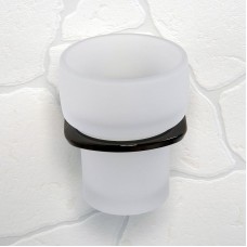 Стакан для зубных щеток WasserKRAFT Glan K-5128 Черный глянцевый