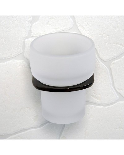 Стакан для зубных щеток WasserKRAFT Glan K-5128 Черный глянцевый