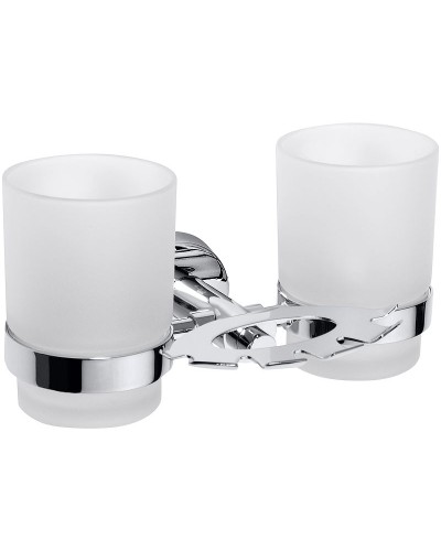 Стакан для зубных щеток Bemeta Omega 104110042 двойной Хром