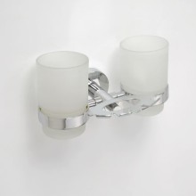 Стакан для зубных щеток Bemeta Omega 104110042 двойной Хром