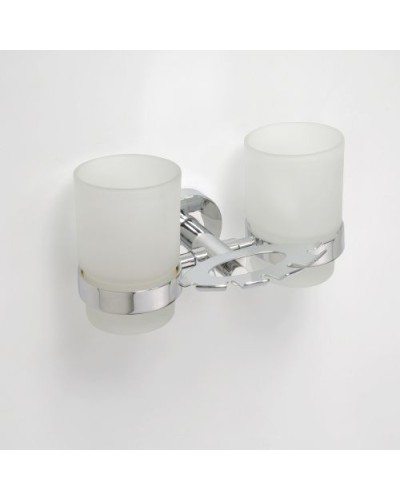 Стакан для зубных щеток Bemeta Omega 104110042 двойной Хром