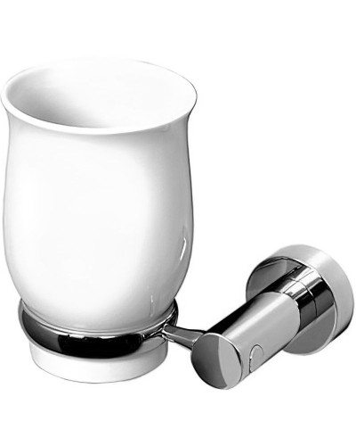 Стакан для зубных щеток WasserKRAFT K-24228 Хром Белый
