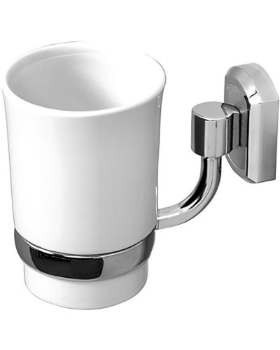 Стакан для зубных щеток WasserKRAFT K-28128 Хром Белый